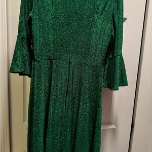 Shimmering Green Homrain Dress